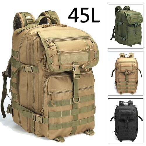 Military tactical backpack 45l - military,