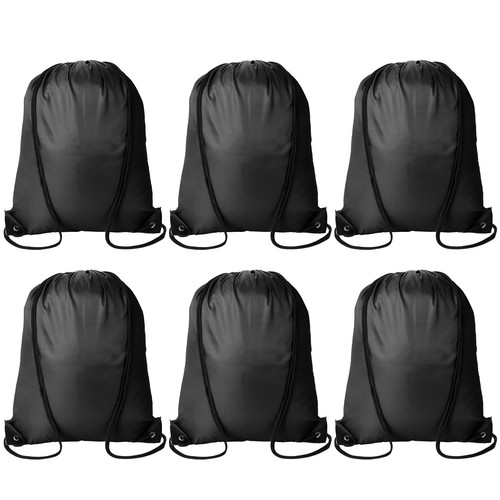 6pcs black drawstring - 6pcs,